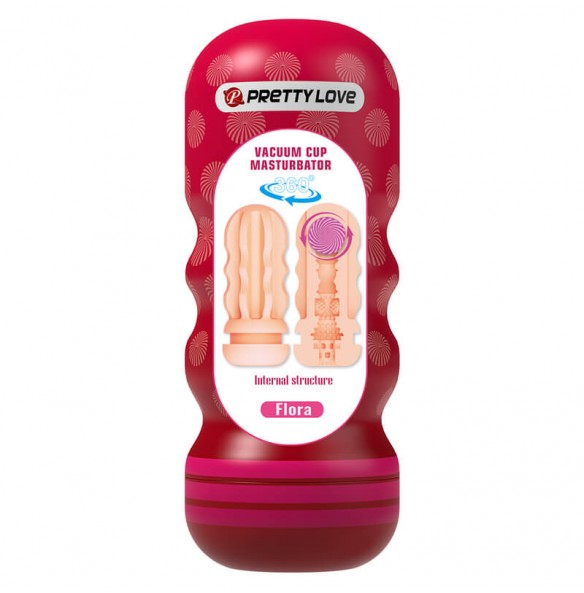 PRETTY LOVE - Flora Vacuum Cup Masturbator With Red Sucker Ball PRETTY LOVE - Flora Vacuum Cup Masturbator With Red Sucker Ball